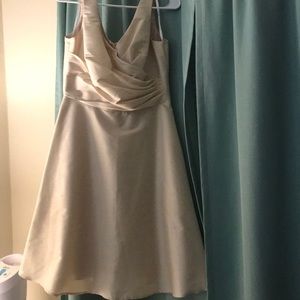 Champagne colored bridesmaid/formal dress